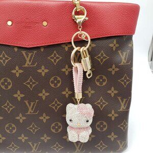 Authentic Louis Vuitton Gold Lock 🔒 Keychain Bag Unbranded Hello Kitty Charm LV